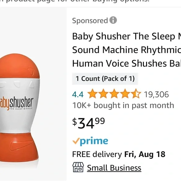 Baby Shusher Portable Sound Machine - Picture 3 of 3
